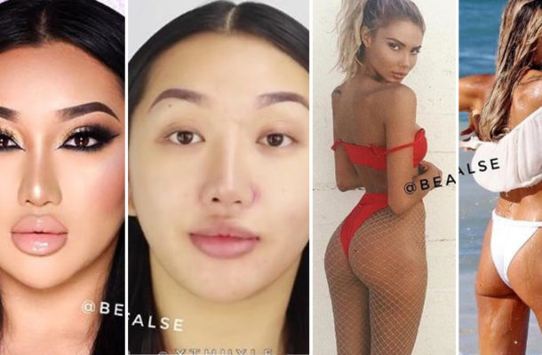 Te zdjęcia pokazują BRUTALNĄ PRAWDĘ – tak nas okłamują celebrytki, modelki i influencerki