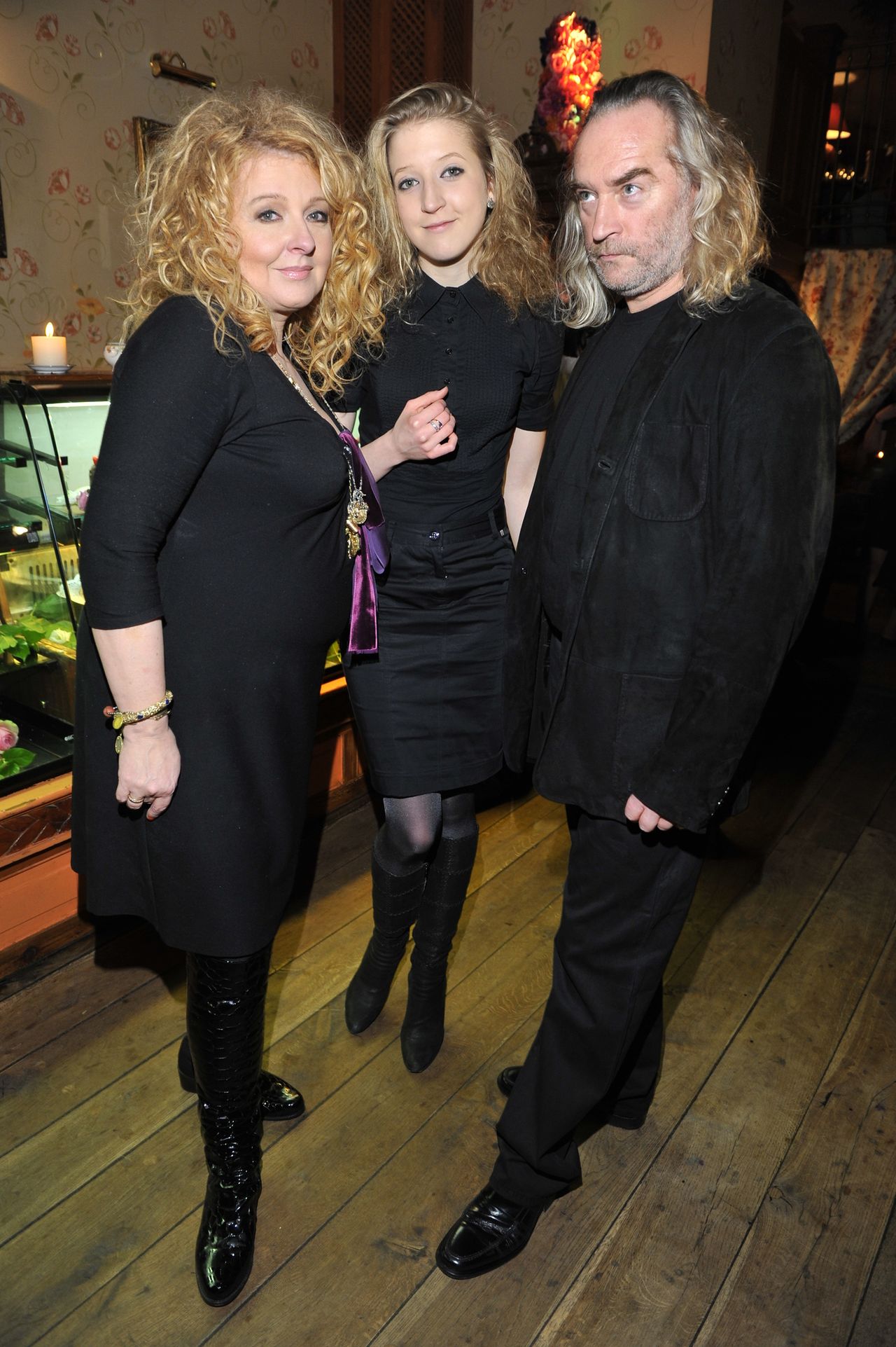 Lara Gessler z ojcem Piotrem Gesslerem i mamą Magdą Gessler