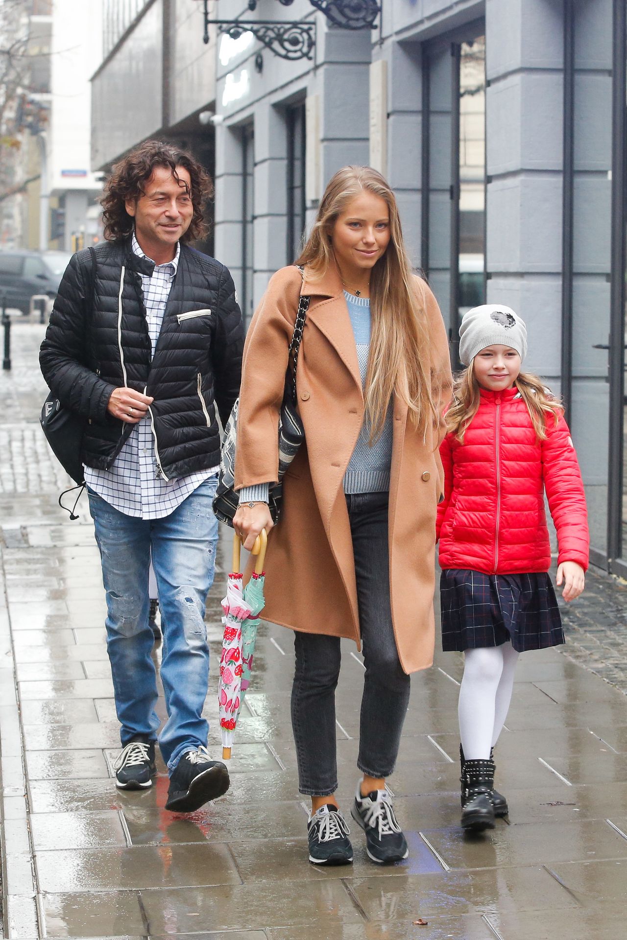 Agata Rubik z mężem Piotrem i córką