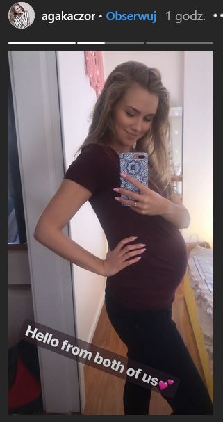 Agnieszka Kaczorowska w ciąży