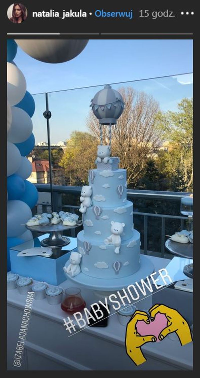 izabela janachowska baby shower