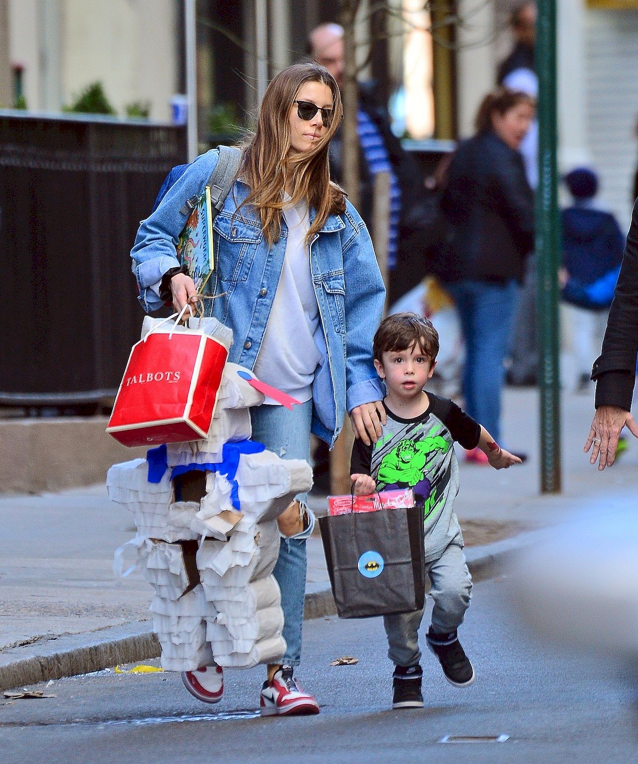 Jessica Biel z synem Silasem