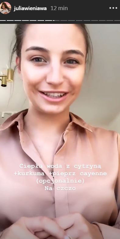 Julia Wieniawa na InstaStory