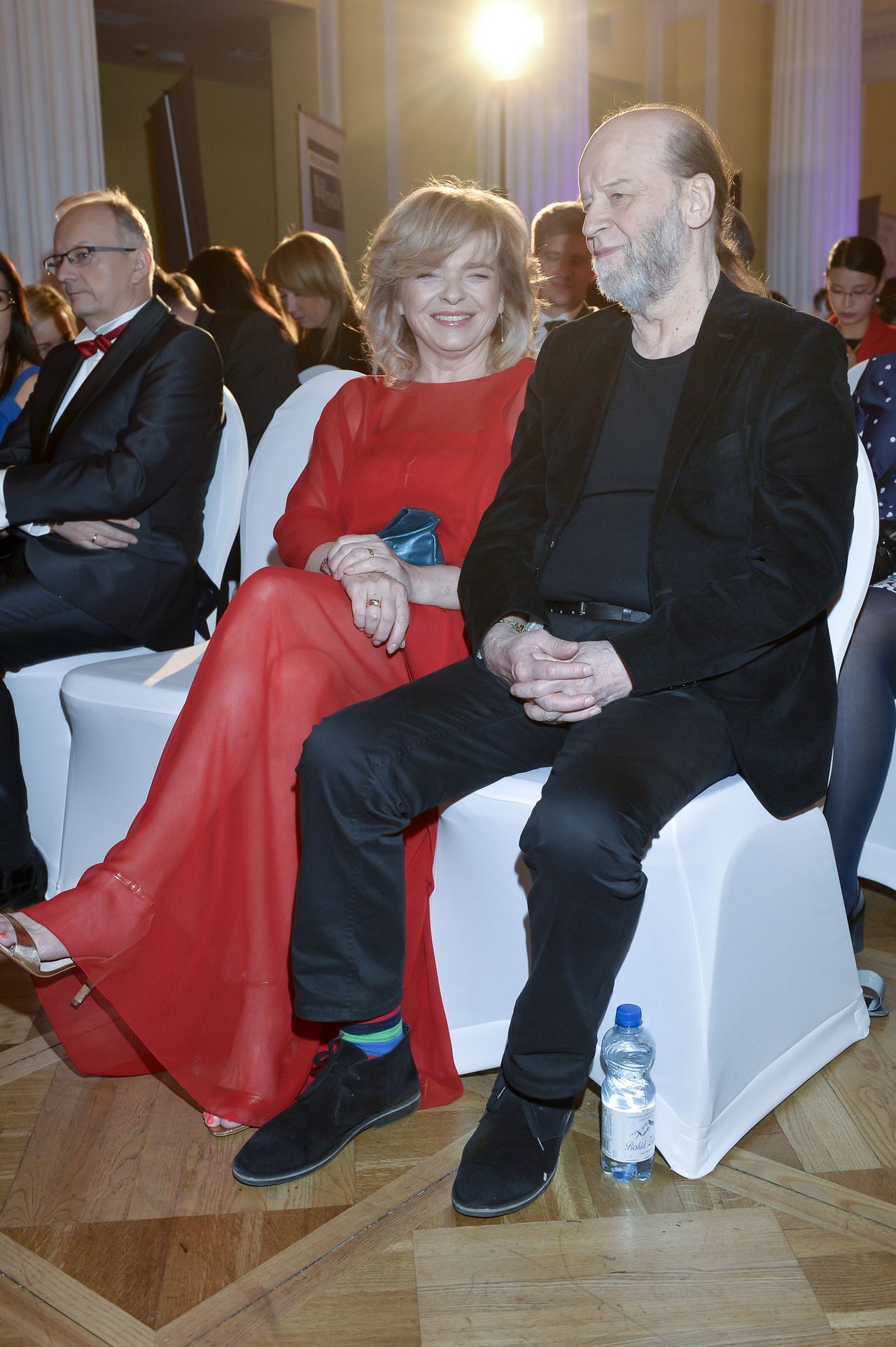 Katarzyna Grochola z mężem, Stanisławem Bartosikiem