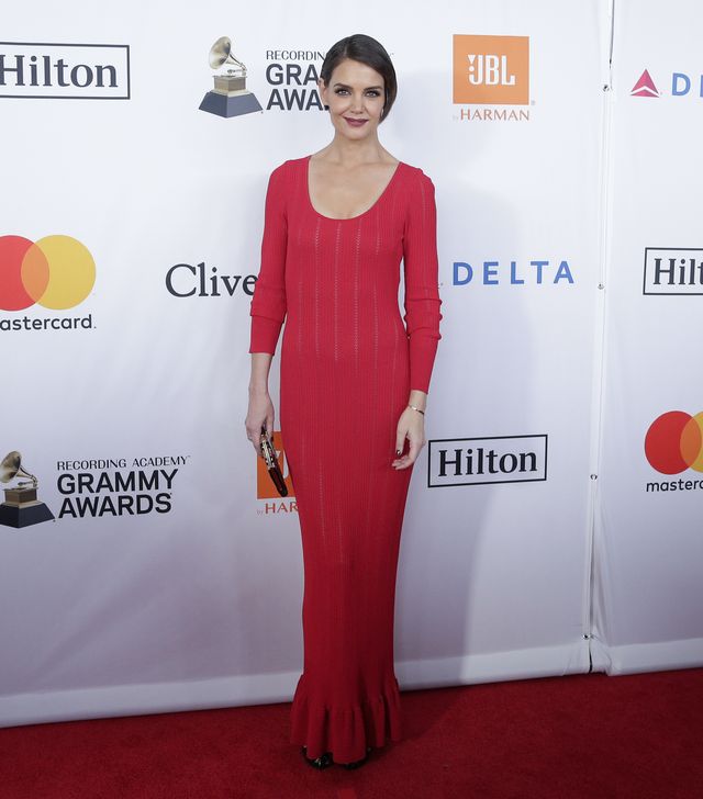 Katie Holmes at Clive Davis Pre-GRAMMY Gala