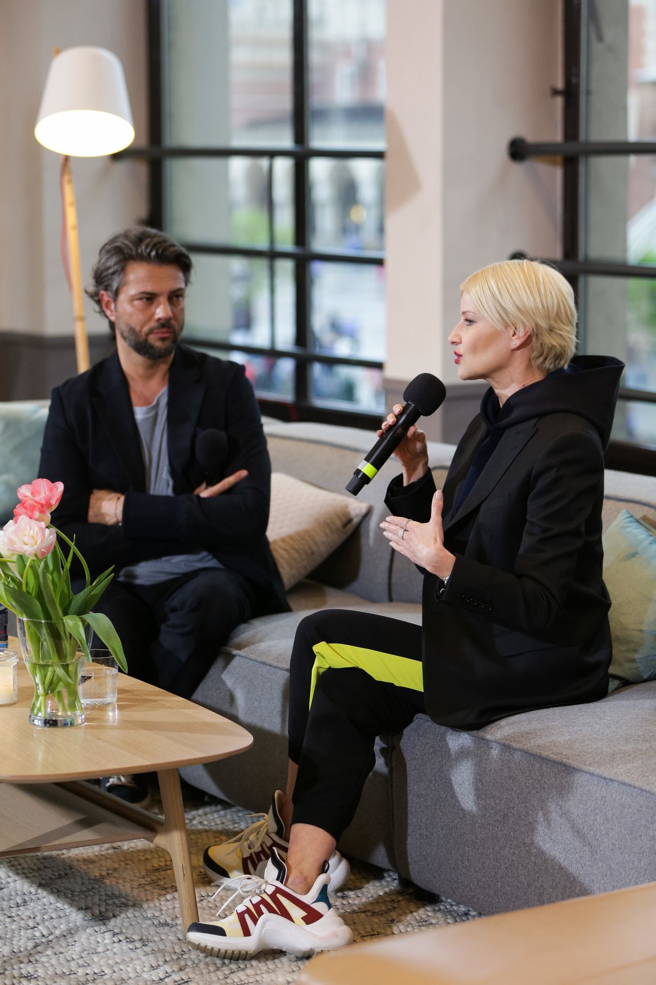 Małgorzata Kożuchowska na Off Camera Festiwalu w Krakowie w nowej fryzurze