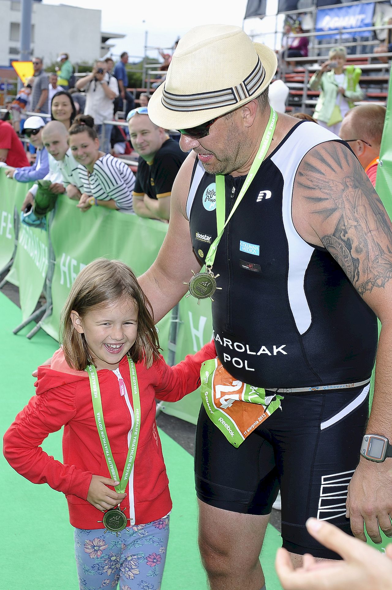 Tomasz Karolak z córką Leną