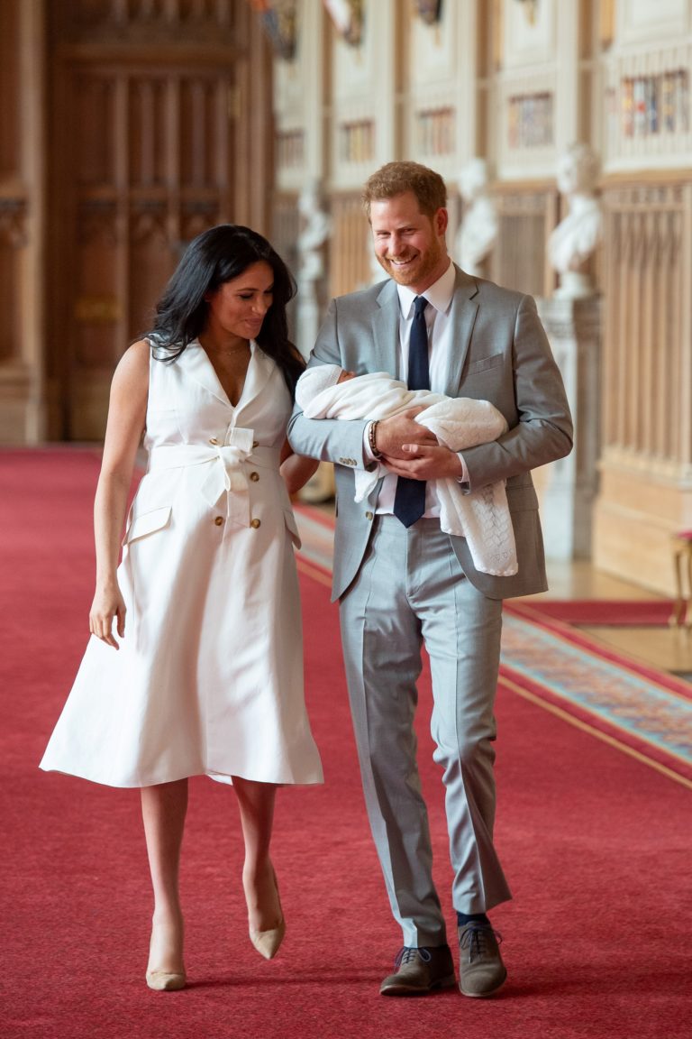 Britain's Prince Harry and Meghan, Duchess of Sussex are seen with their baby son at Windsor Castle Britain's Prince Harry and Meghan, Duchess of Sussex are seen with their baby son at Windsor Castle