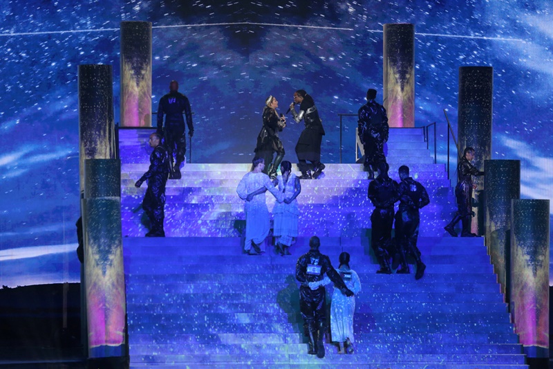 Madonna performs during a guest appearance at the Grand Final of the 2019 Eurovision Song Contest in Tel Aviv, Israel