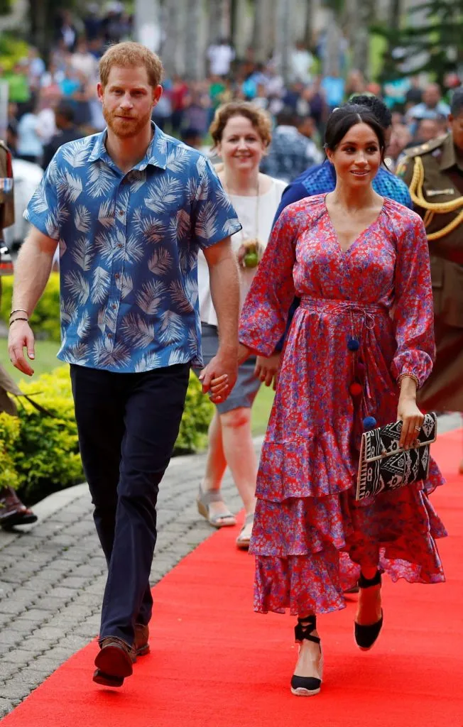 Britain's Prince Harry and Meghan, Duchess of Sussex, visit the University of the South Pacific in Suva Britain's Prince Harry and Meghan, Duchess of Sussex, visit the University of the South Pacific in Suva