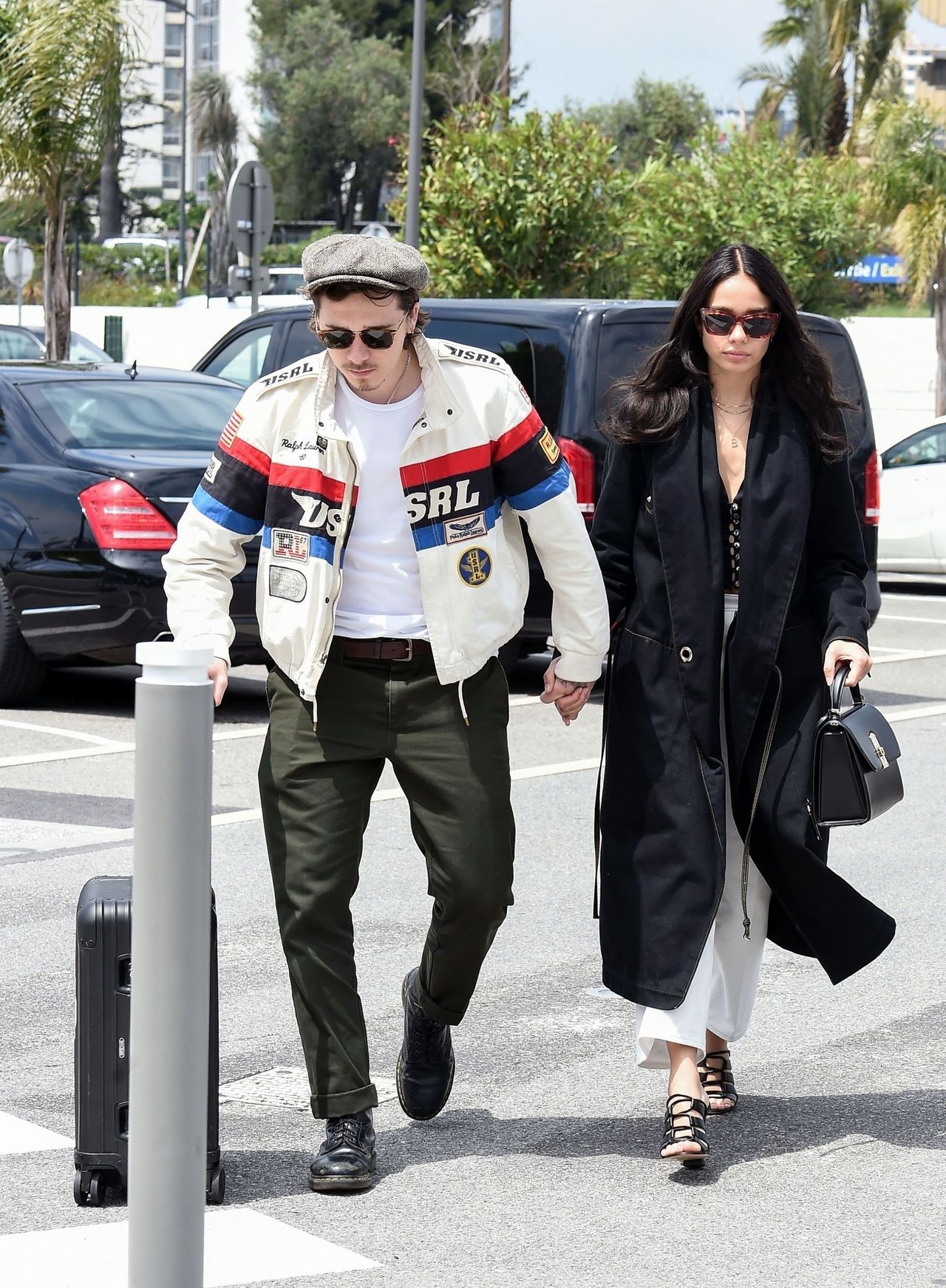 *EXCLUSIVE* WEB MUST CALL FOR PRICING  - David and Victoria Beckham's oldest son Brooklyn Beckham and girlfriend Hana Cross spotted in Cannes.