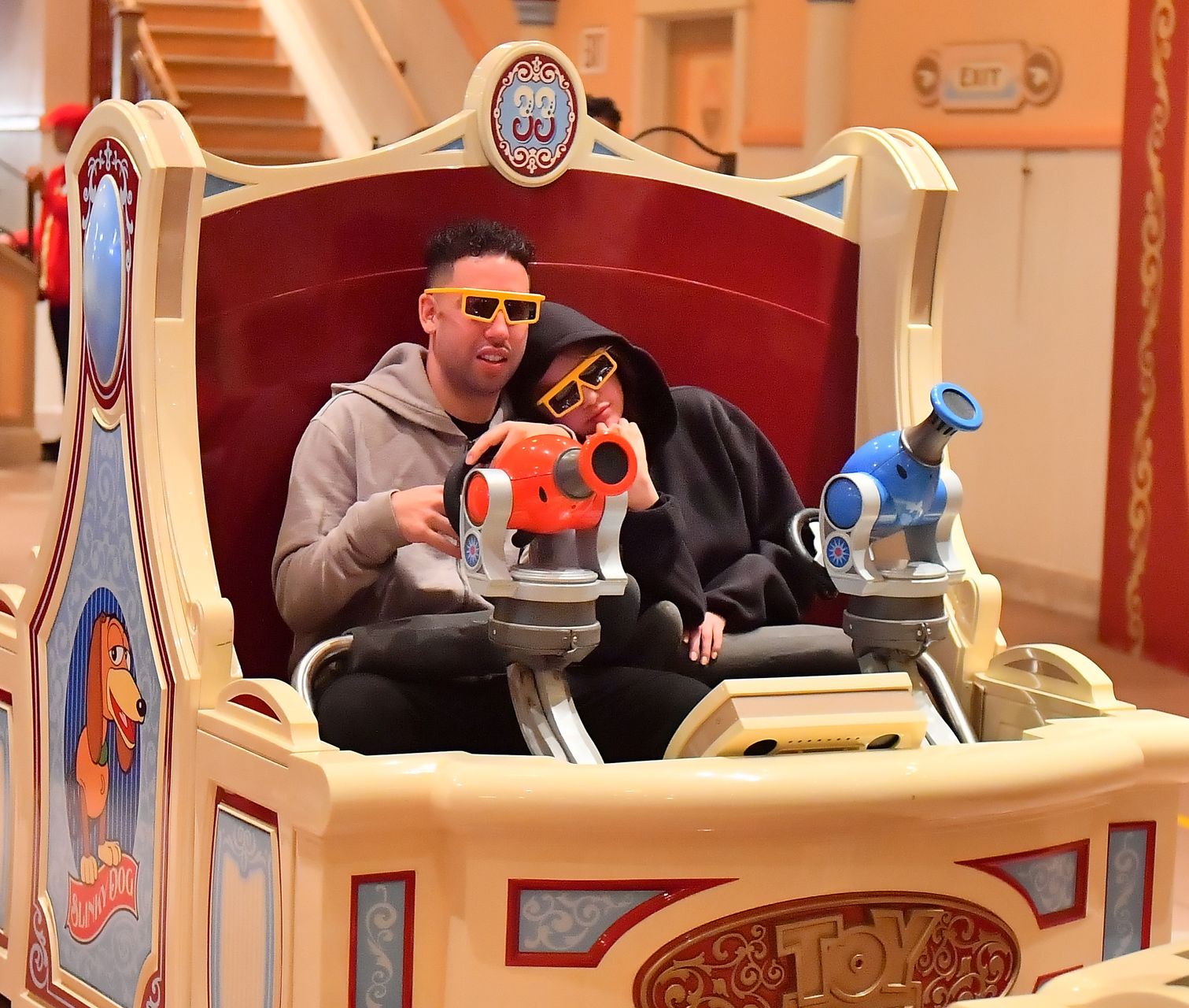 EXCLUSIVE: **WEB EMBARGO 1:30 pm EST 7th May 2019** Selena Gomez looks happy as she enjoys a night out at Disneyland with friends