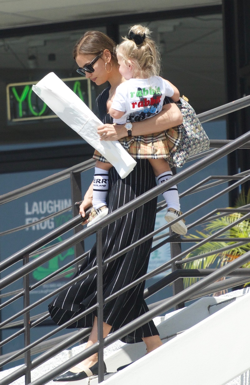 EXCLUSIVE: Irina Shayk takes her daughter to art class in LA