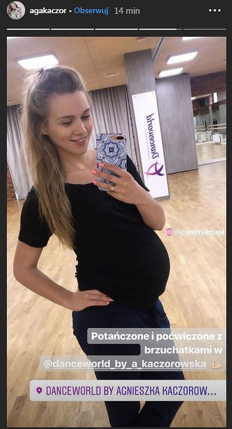 Agnieszka Kaczorowska w ciąży
