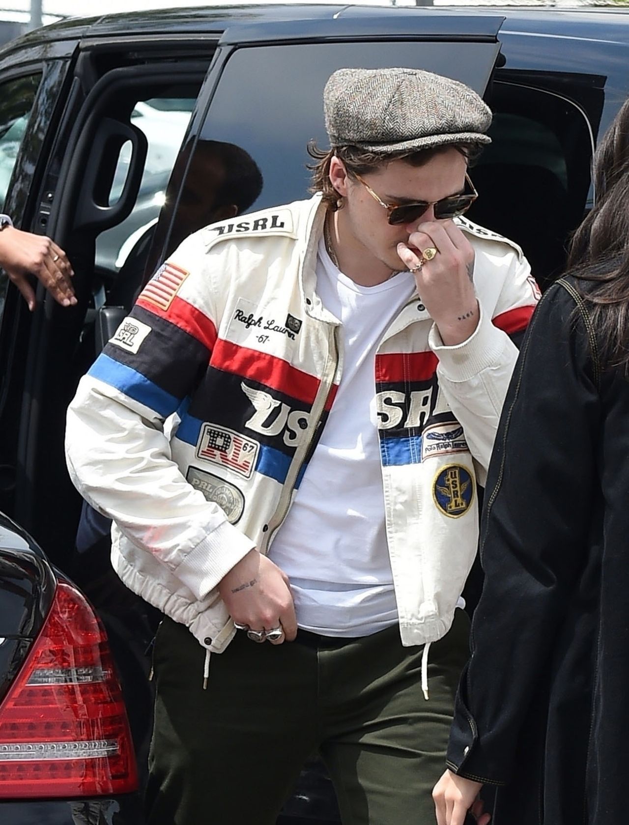 *EXCLUSIVE* WEB MUST CALL FOR PRICING  - David and Victoria Beckham's oldest son Brooklyn Beckham and girlfriend Hana Cross spotted in Cannes.