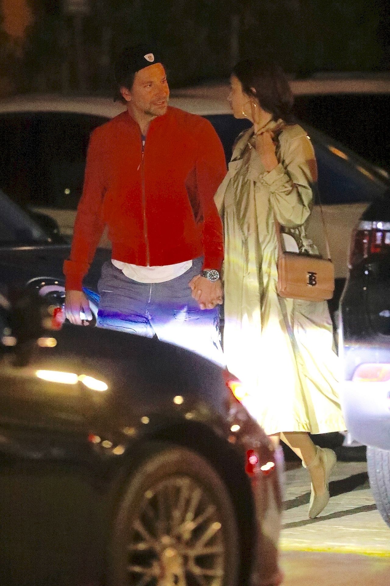 *EXCLUSIVE* Bradley Cooper and Irina Shayk look happier than ever as they leave a late dinner date hand in hand Bradley Cooper, Irina Shayk
