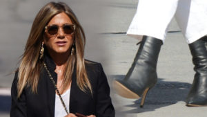 Ta stylizacja Jennifer Aniston byłaby udana, gdyby nie spodnie, które ZMASAKROWAŁY jej sylwetkę Ta stylizacja Jennifer Aniston byłaby udana, gdyby nie spodnie, które ZMASAKROWAŁY jej sylwetkę