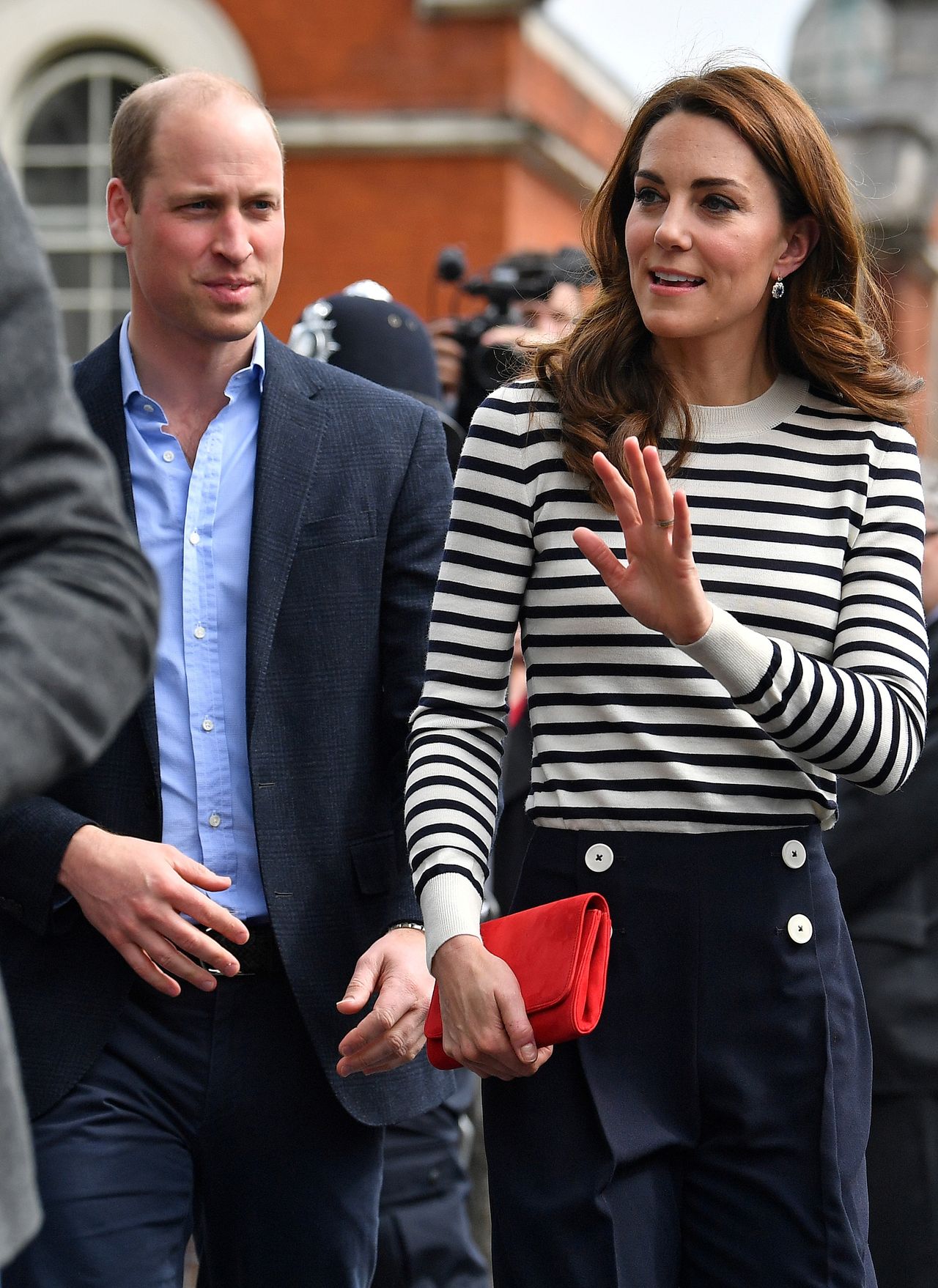 Britain's Prince William and Catherine, Duchess of Cambridge, launch the King's Cup Regatta in London