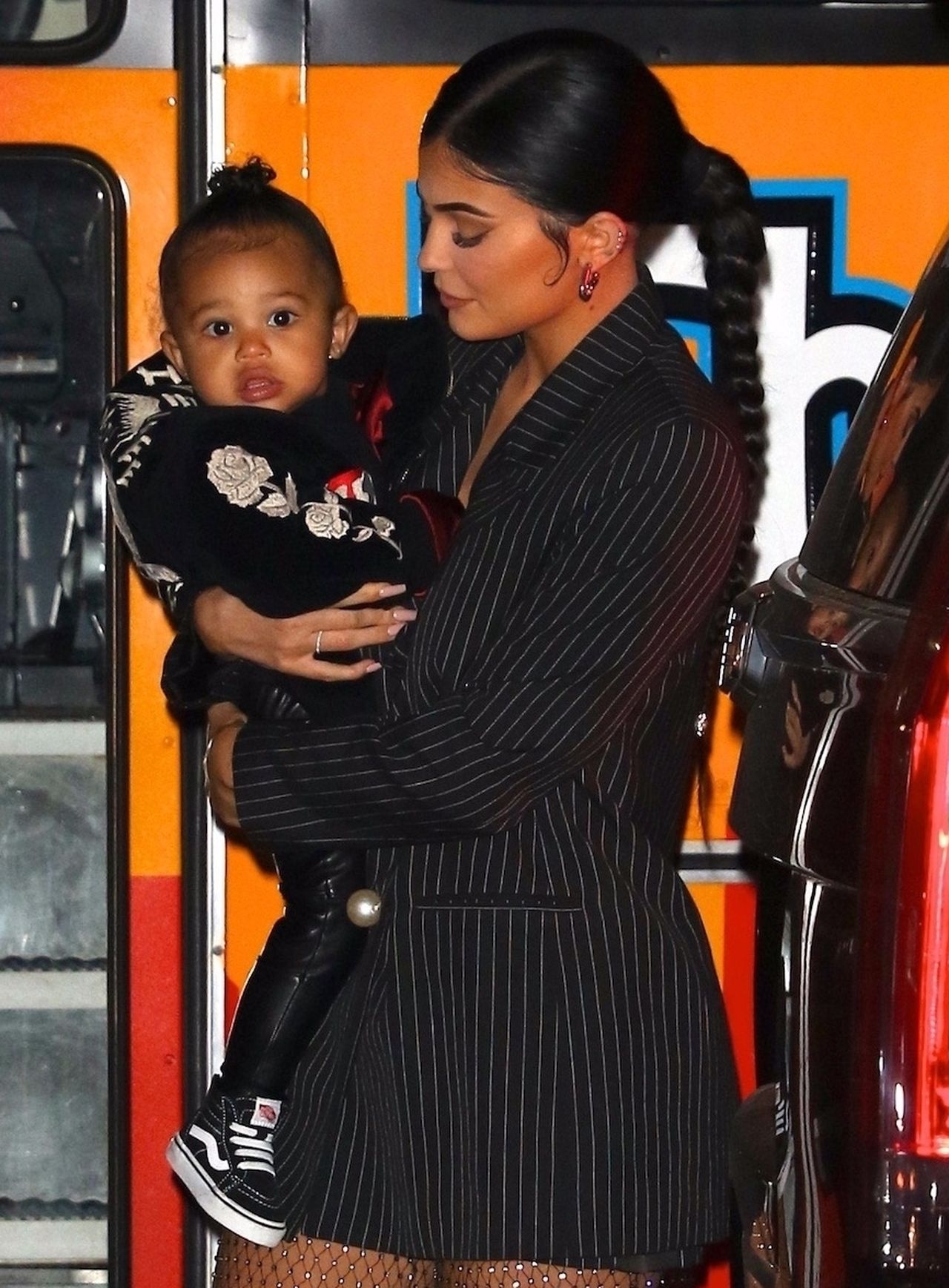 Kylie Jenner takes adorable baby Stormi out to dinner at Nobu in NYC