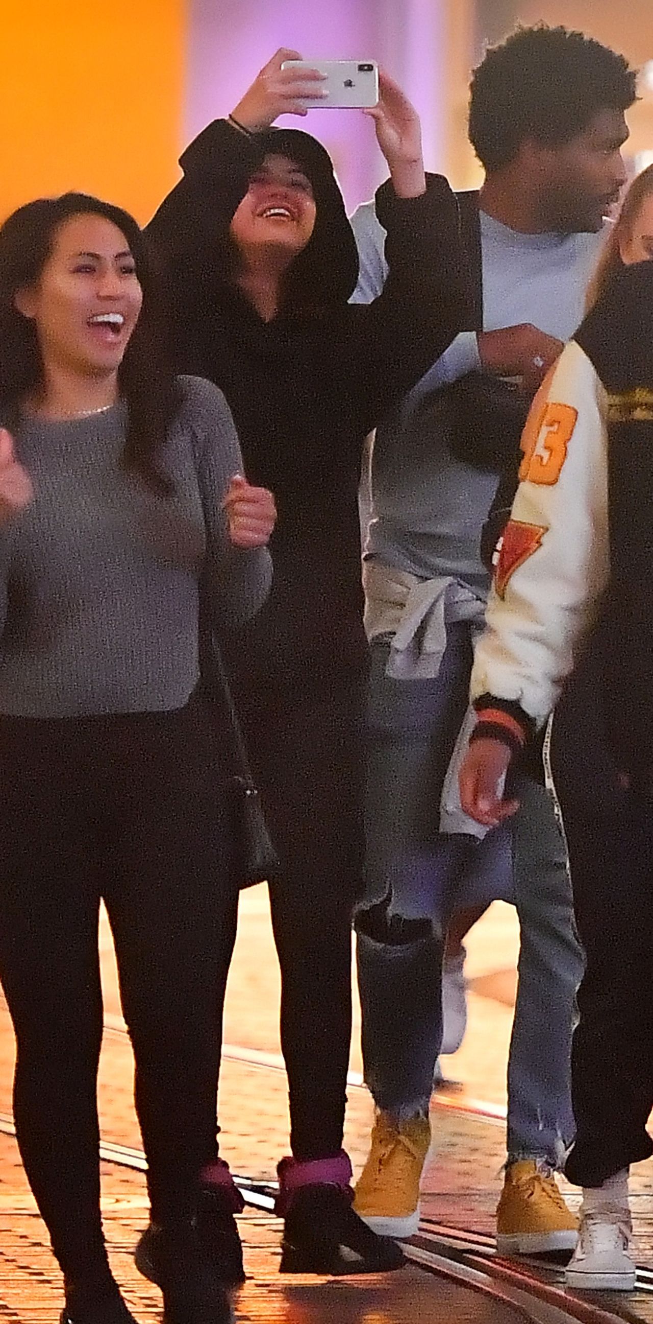 EXCLUSIVE: **WEB EMBARGO 1:30 pm EST 7th May 2019** Selena Gomez looks happy as she enjoys a night out at Disneyland with friends