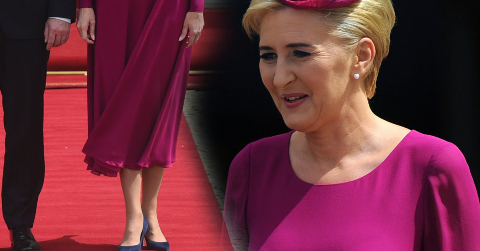 Agata Duda w fuksjowej sukience na spotkaniu z książęcą parą (ZDJĘCIA) Agata Duda w fuksjowej sukience na spotkaniu z książęcą parą (ZDJĘCIA)