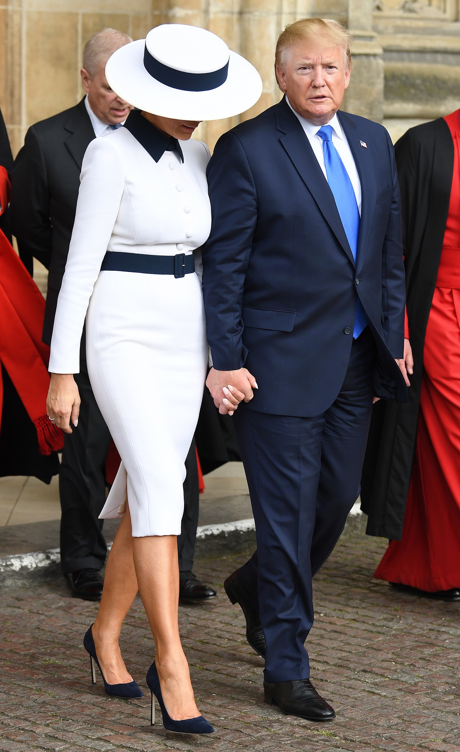 US President Donald Trump visits Westminster Abbey