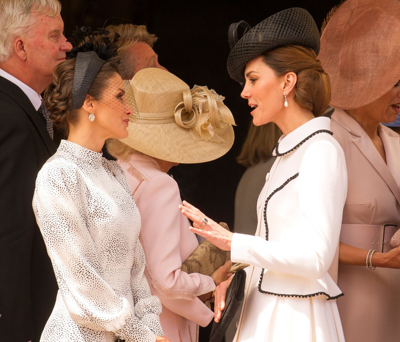 Księżna Kate i królowa Letizia