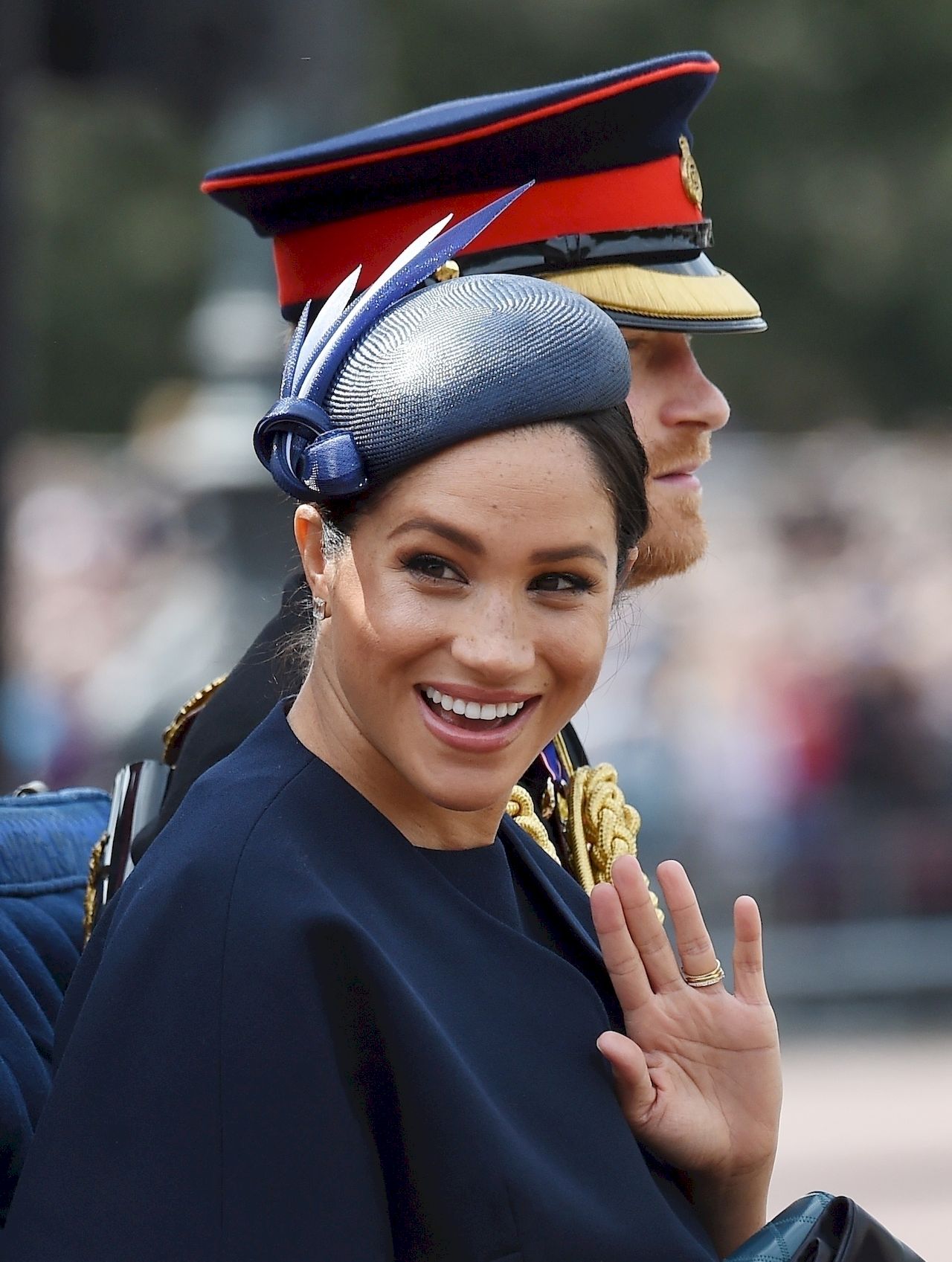 Royals seen attending the Trooping The Colour for the Queen's official birthday parade. / Zed Jameson / BACKGRID , kod: Meghan, Duchess of Sussex, Prince Harry