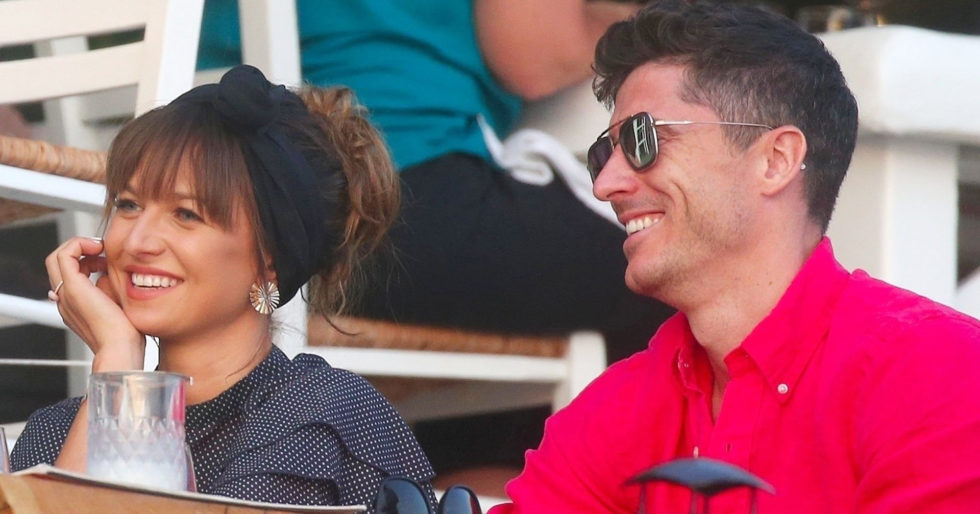 Anna i Robert Lewandowski w restauracji ze Szczęsnymi