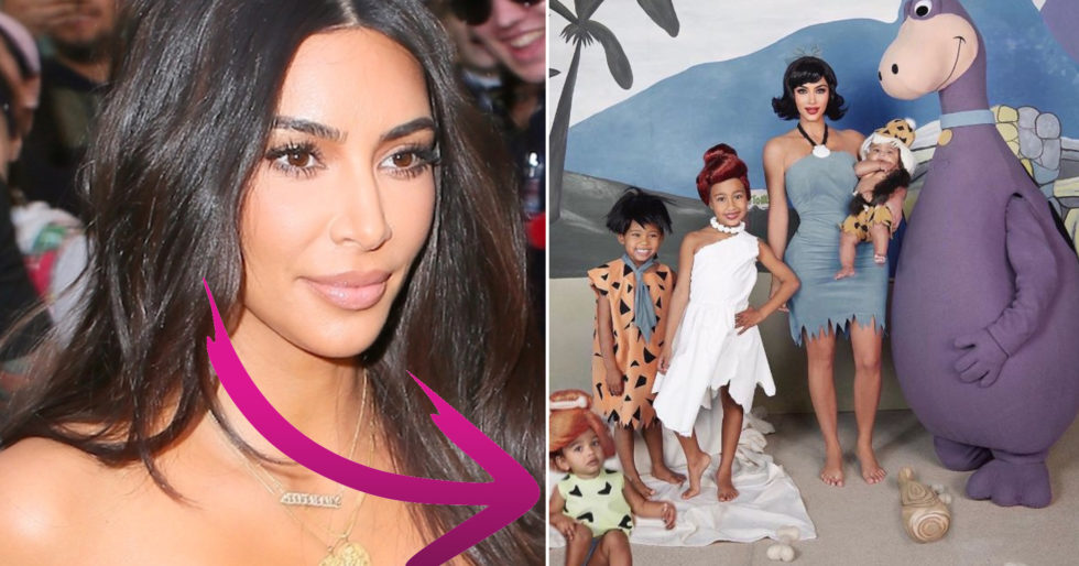 Kim Kardashian musiała wkleić Photoshopem córeczkę do halloweenowego zdjęcia Kim Kardashian musiała wkleić Photoshopem córeczkę do halloweenowego zdjęcia