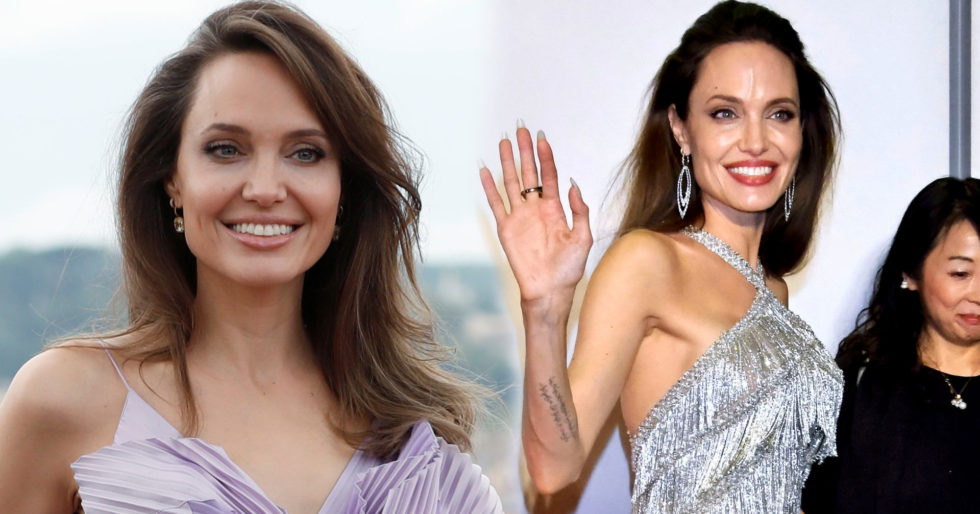 Angelina Jolie w blond peruce i złotej zbroi na planie nowego filmu (FOTO) Angelina Jolie w blond peruce i złotej zbroi na planie nowego filmu (FOTO)