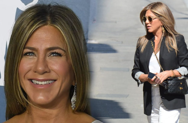 Jennifer Aniston w drodze na swoje przyjęcie urodzinowe. Naprawdę ma 51 lat? (FOTO)