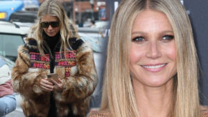 Gwyneth Paltrow w maseczce i rękawiczkach robi zakupy na targu