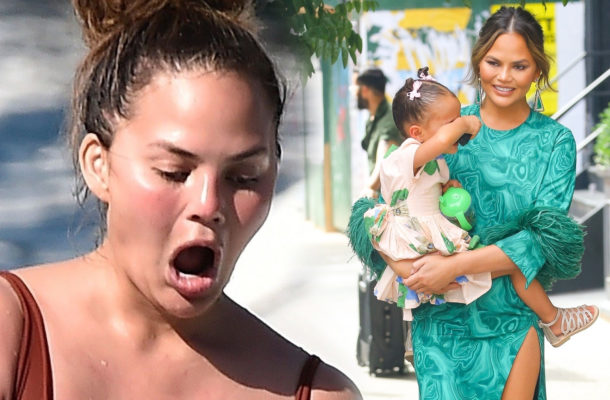 Chrissy Teigen krytykowana za wspólne kąpiele z dziećmi