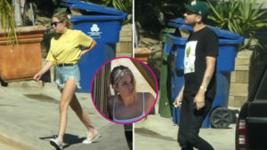 Ashley Benson bez biustonosza i w SKARPETACH pod domem G-Eazy’ego. Tak odbierała zamówione jedzenie