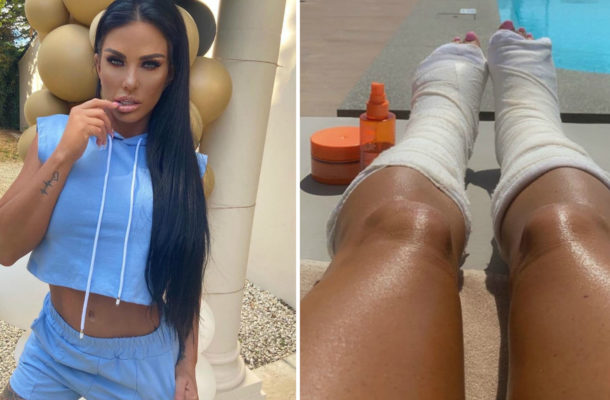 Katie Price ma ZŁAMANE dwie nogi! Jest nagranie ze szpitala