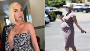 Katy Perry tańczy na ulicy i odsłania OGROMNY brzuch