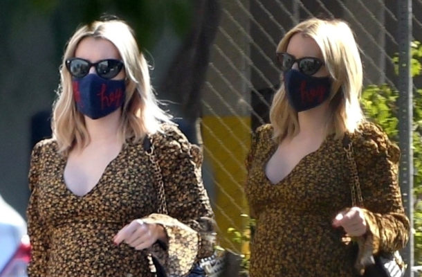 Emma Roberts nawet w ciąży wygląda stylowo. Postawiła na MODNE buty