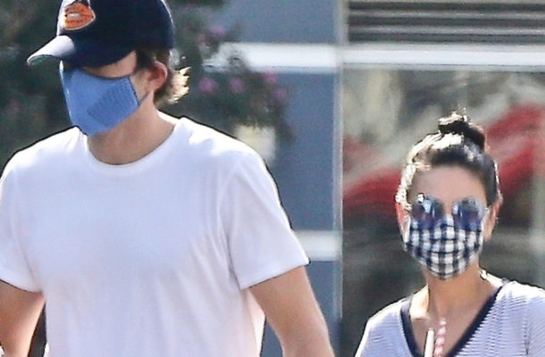 Mila Kunis i Ashton Kutcher zabrali dzieci na lody. Ich córeczka, Wyatt, jest już naprawdę duża (ZDJĘCIA)