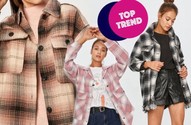 Trendy 2020 – kurtki KOSZULOWE w kratę. Gdzie je kupić?