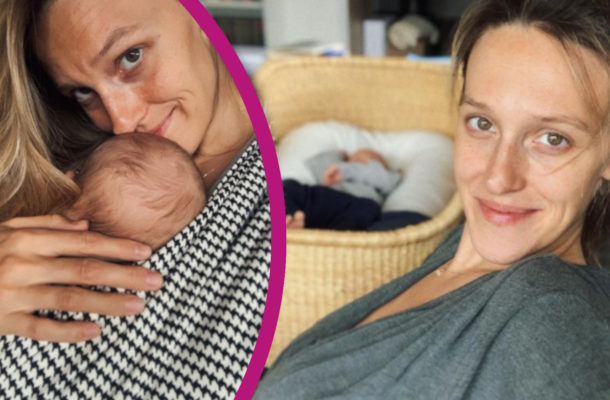 Ola Żebrowska porównuje zdjęcia Feliksa. Ależ on urósł!