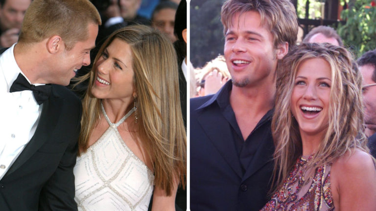 Jennifer Aniston i Brad Pitt przyłapani na pocałunku Jennifer Aniston i Brad Pitt przyłapani na pocałunku