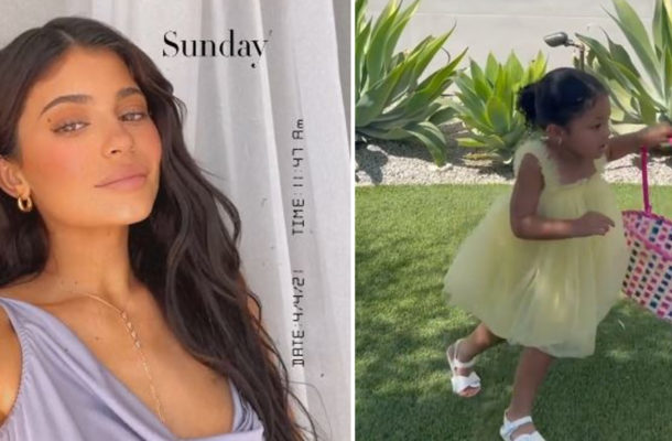 Wielkanoc Kylie Jenner. Jej córeczka Stormi była wniebowzięta