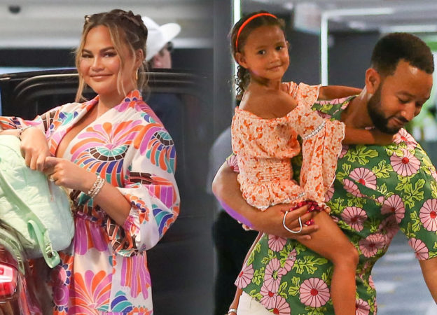 Chrissy Teigen i John Legend na zakupach z dziećmi. Kiedy one tak urosły? (ZDJĘCIA)