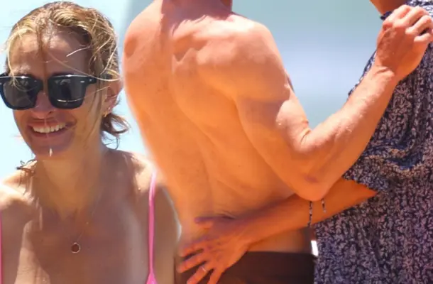 54-letnia Julia Roberts przyłapana na plaży w KOSTIUMIE KĄPIELOWYM. Co za ciało!