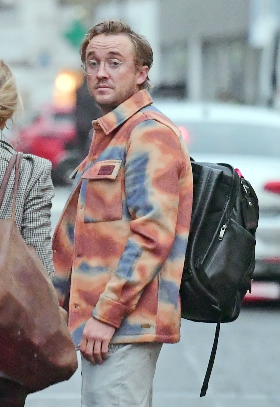 *EXCLUSIVE* WEB MUST CALL FOR PRICING - Harry Potter actor Tom Felton was spotted in Notting Hill with a Mystery lady for the first time after he recently collapsed during a celebrity Ryder Cup match.