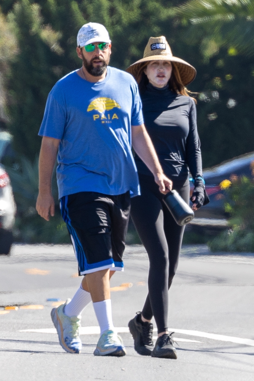 *EXCLUSIVE* Adam Sandler and wife Jackie get their sweat on in Malibu!