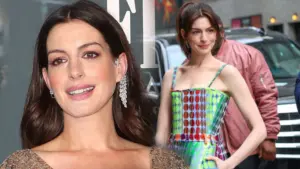 WOW! Anne Hathaway w stylowym płaszczu polskiej projektantki