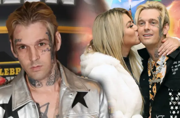 HIT! Aaron Carter wytatuował sobie ogromnego motyla na twarzy