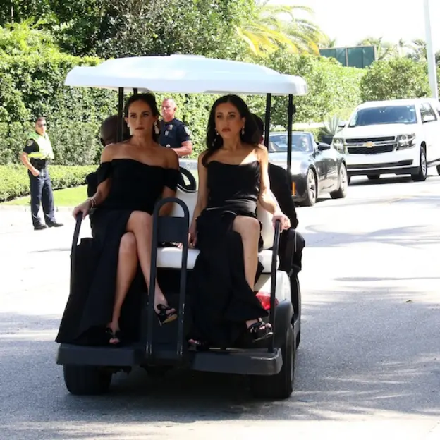 Guests begin to arrive for the wedding of Brooklyn Beckham and Nicola Peltz in Palm Beach